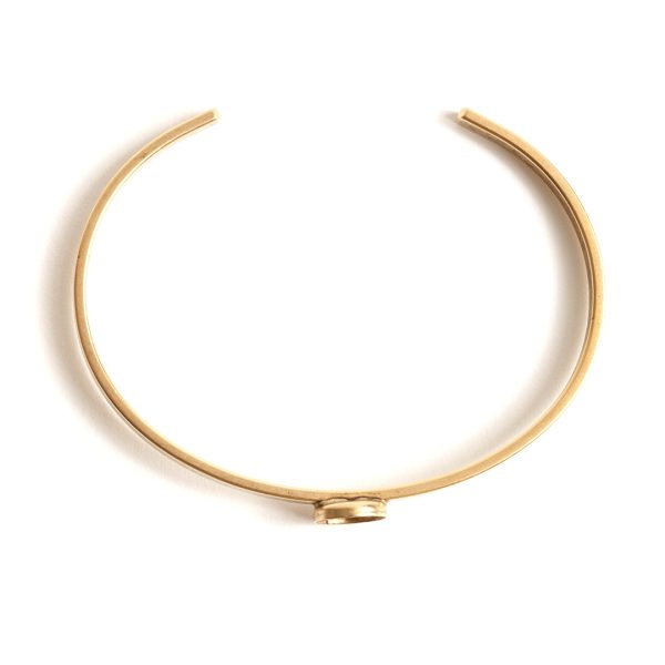 Cuff Bracelet 8mm CircleAntique Gold