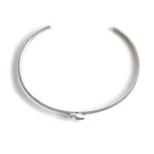 Cuff Bracelet 8mm CircleAntique Silver