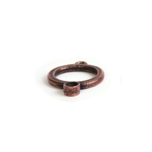 Drop Bezel Small Circle Single Loop<br>Antique Copper