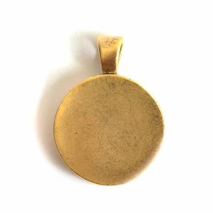 Large Pendant Bail Circle<br>Antique Gold