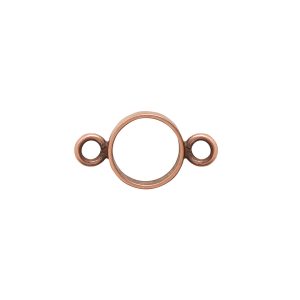 Open Frame Mini Circle Doubly LoopAntique Copper