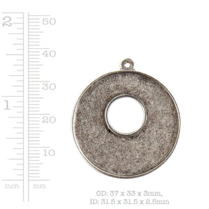Alternative view of Grande Toggle Circle Sng Loop - Antique Copper (Special Order)