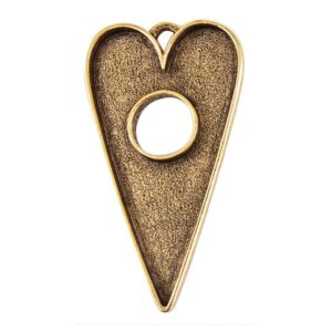 Grande Toggle Heart Sng Loop - Antique Gold (Special Order)