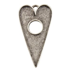 Grande Toggle Heart Sng Loop - Antique Silver (Special Order)