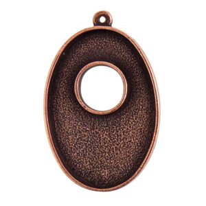 Grande Toggle Oval Sng Loop - Antique Copper (Special Order)