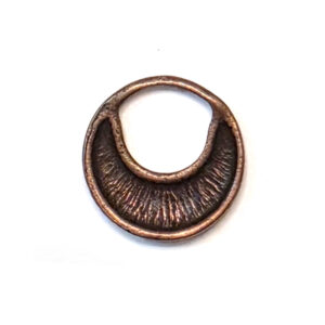 Hoop Crescent Small CircleAntique Copper