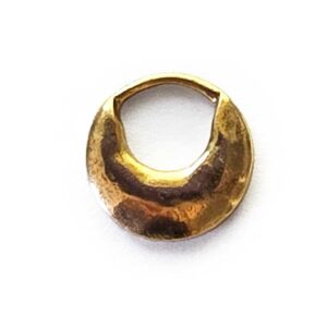 Hoop Crescent Small CircleAntique Gold