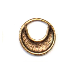 Hoop Crescent Small CircleAntique Gold