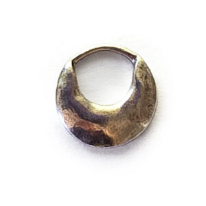 Hoop Crescent Small CircleAntique Silver