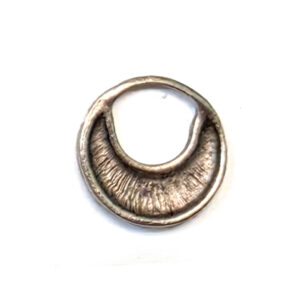Hoop Crescent Small CircleAntique Silver