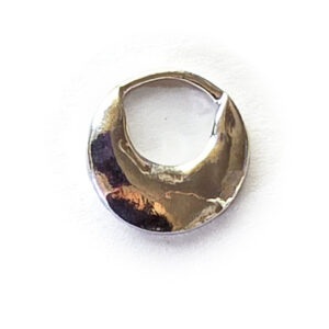 Hoop Crescent Small CircleSterling Silver Plate