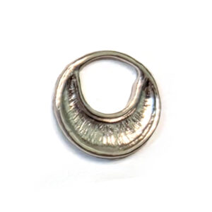 Hoop Crescent Small CircleSterling Silver Plate