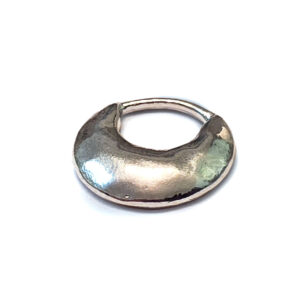 Hoop Crescent Small CircleSterling Silver Plate