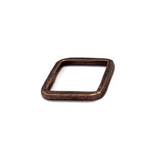 Hoop Hammered Small SquareAntique Copper
