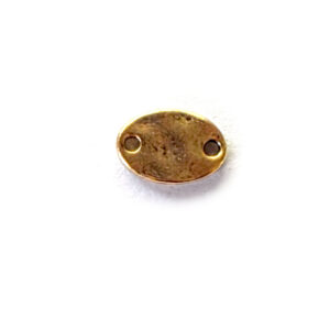 Primitive Tag Itsy Oval Double LoopAntique Gold