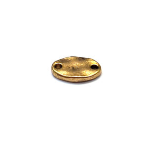 Primitive Tag Itsy Oval Double LoopAntique Gold